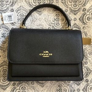Coach Klare Black Crossbody w Top Handle